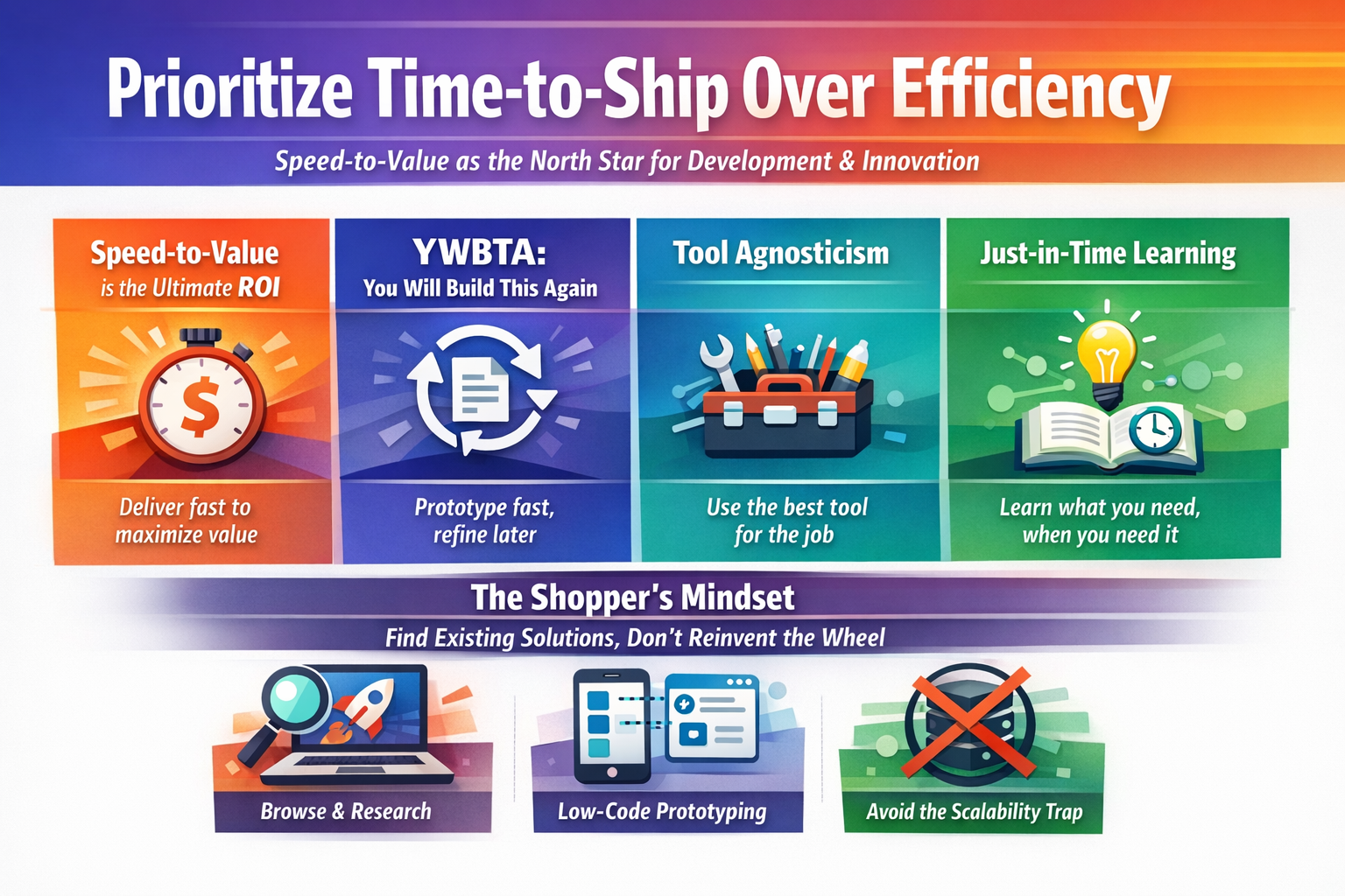 Prioritize Time-to-Ship over Efficiency