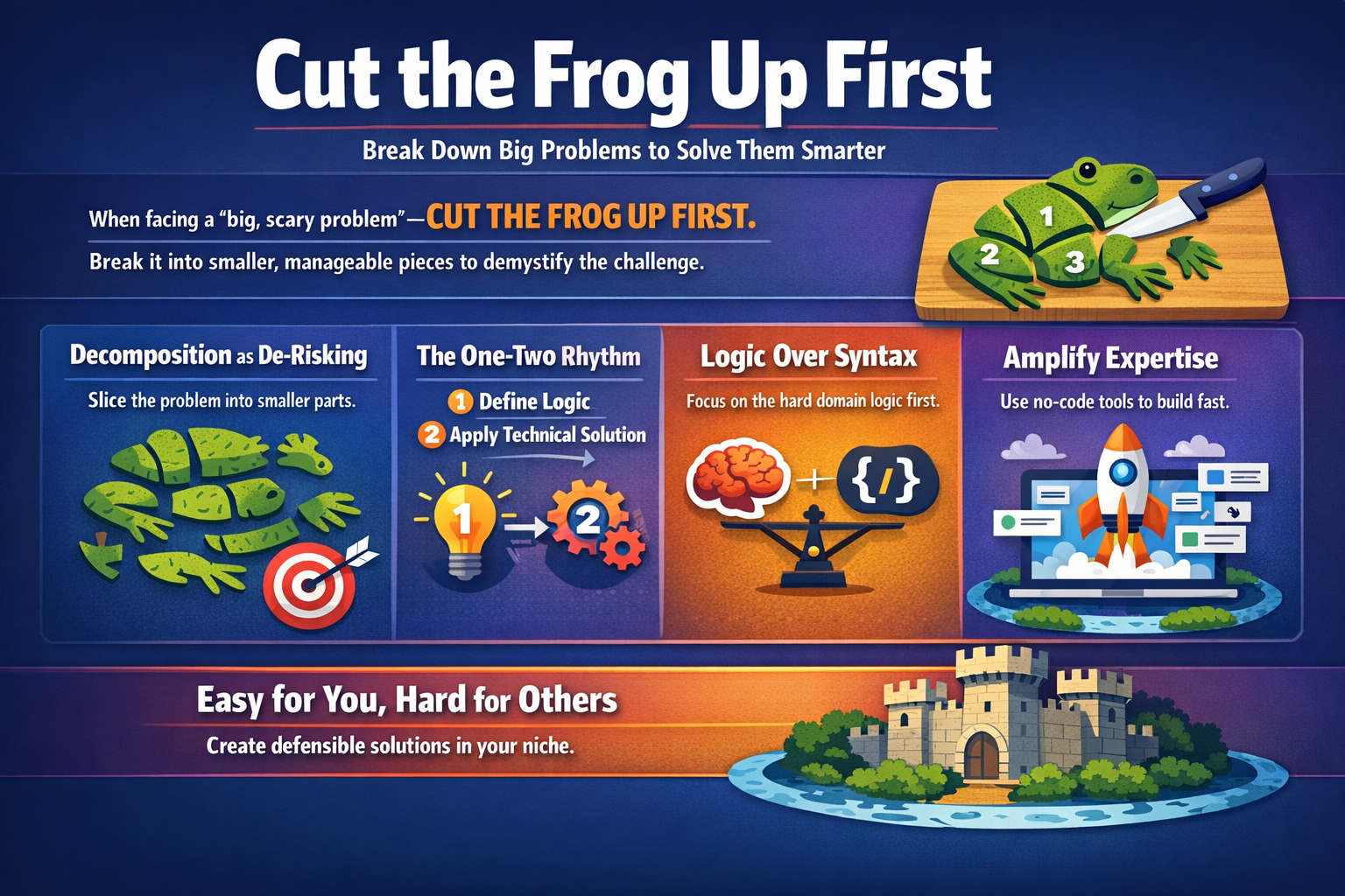 Cut the Frog Up First