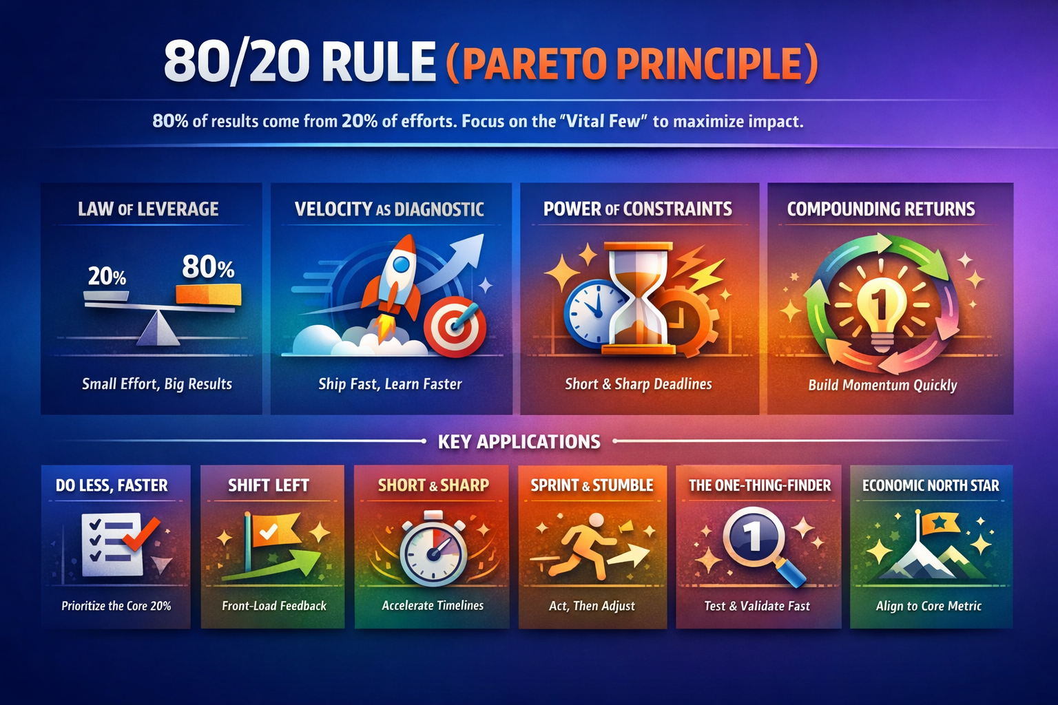 80/20 Rule (Pareto Principle)